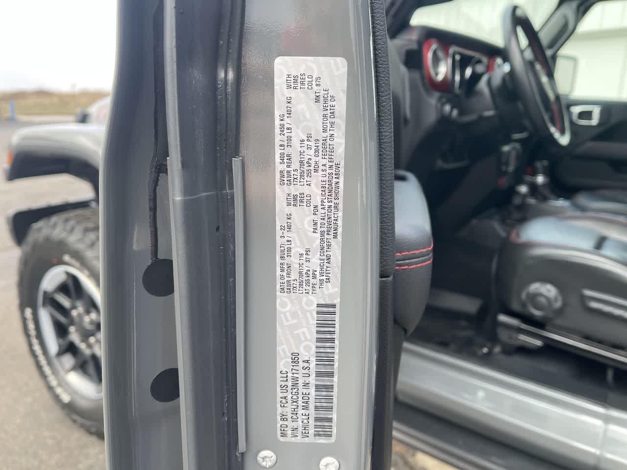 2022 Jeep Wrangler Rubicon 4x4