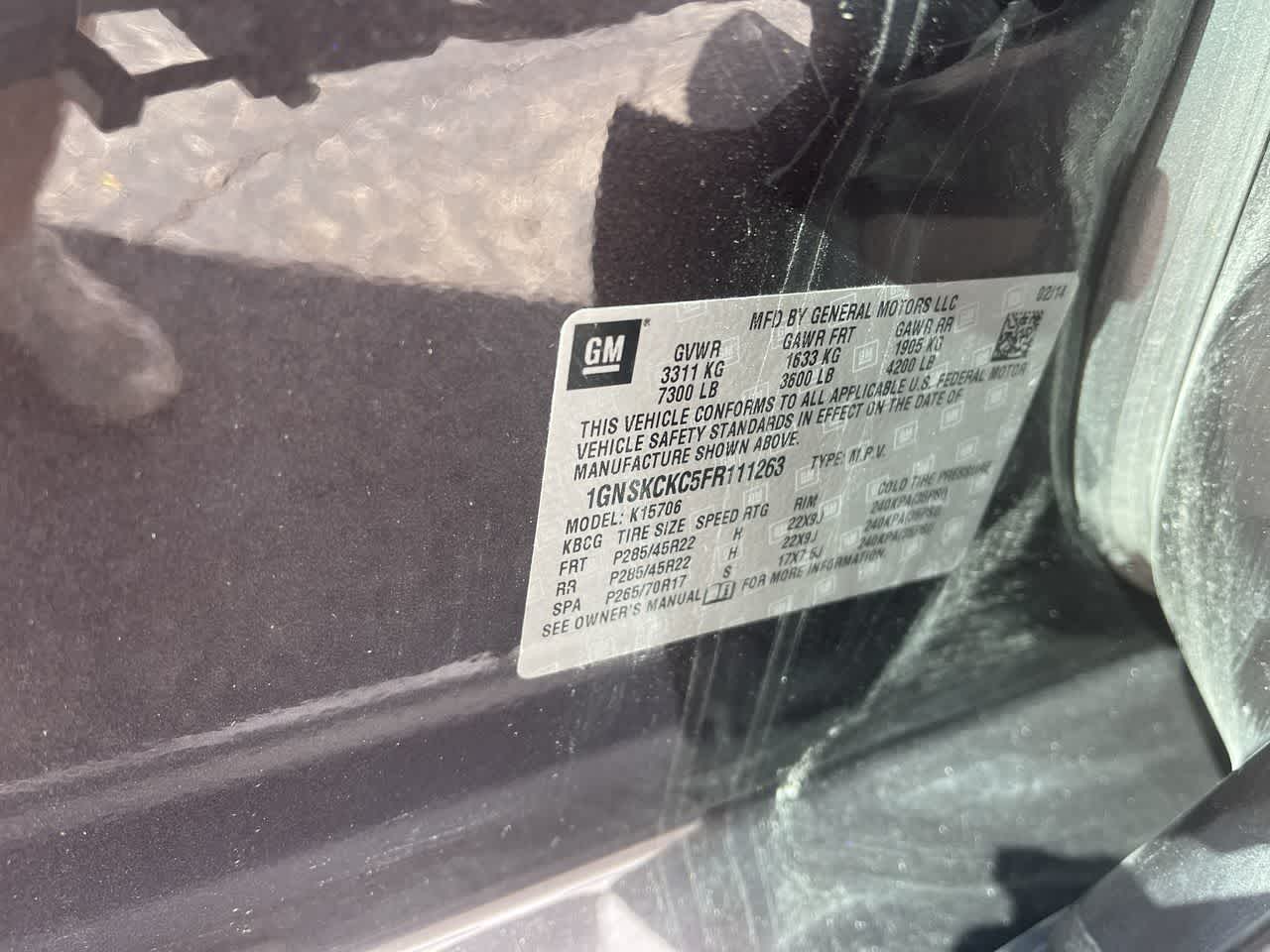 2015 Chevrolet Tahoe LTZ